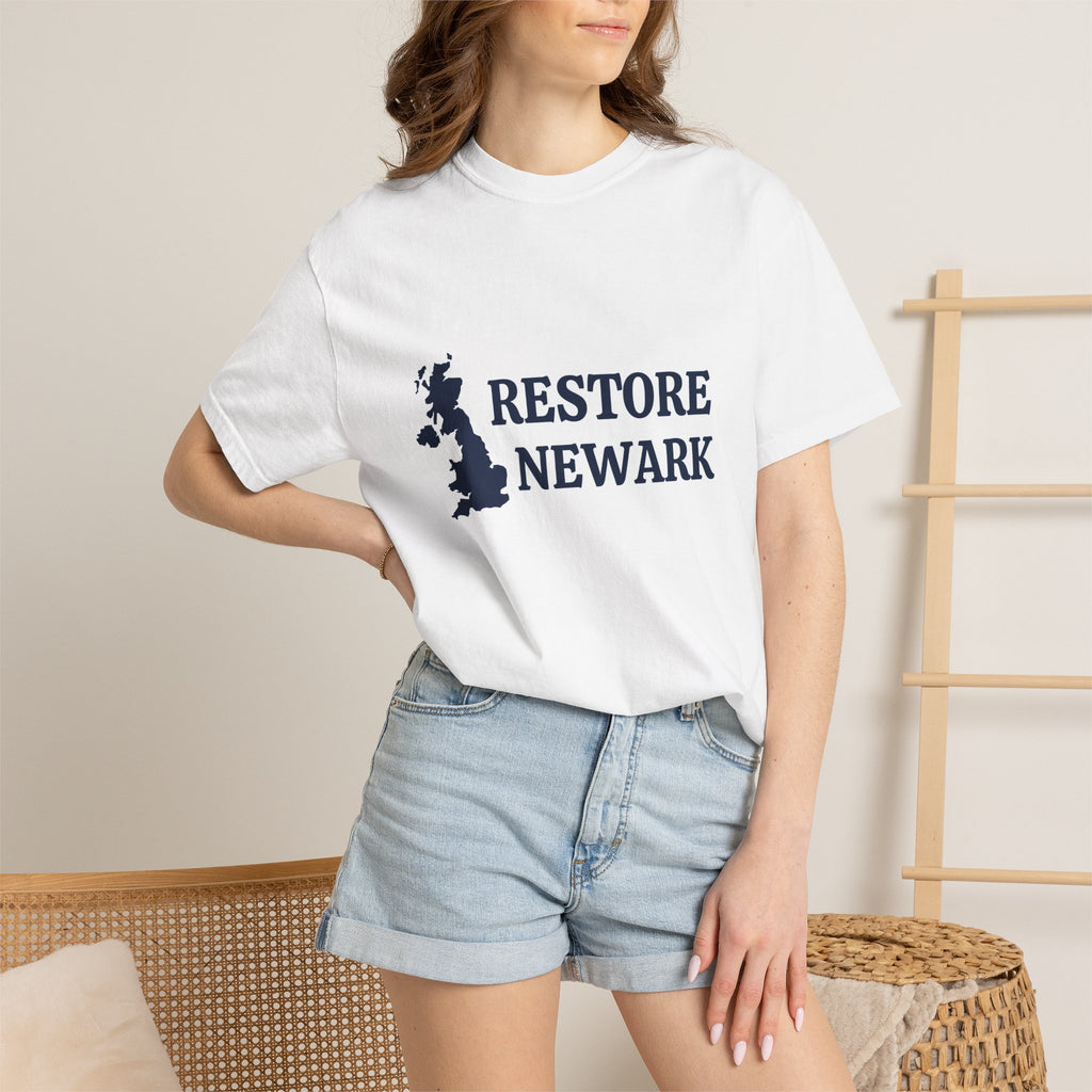 Restore Newark T-Shirt — UK Map Graphic City Pride Tee