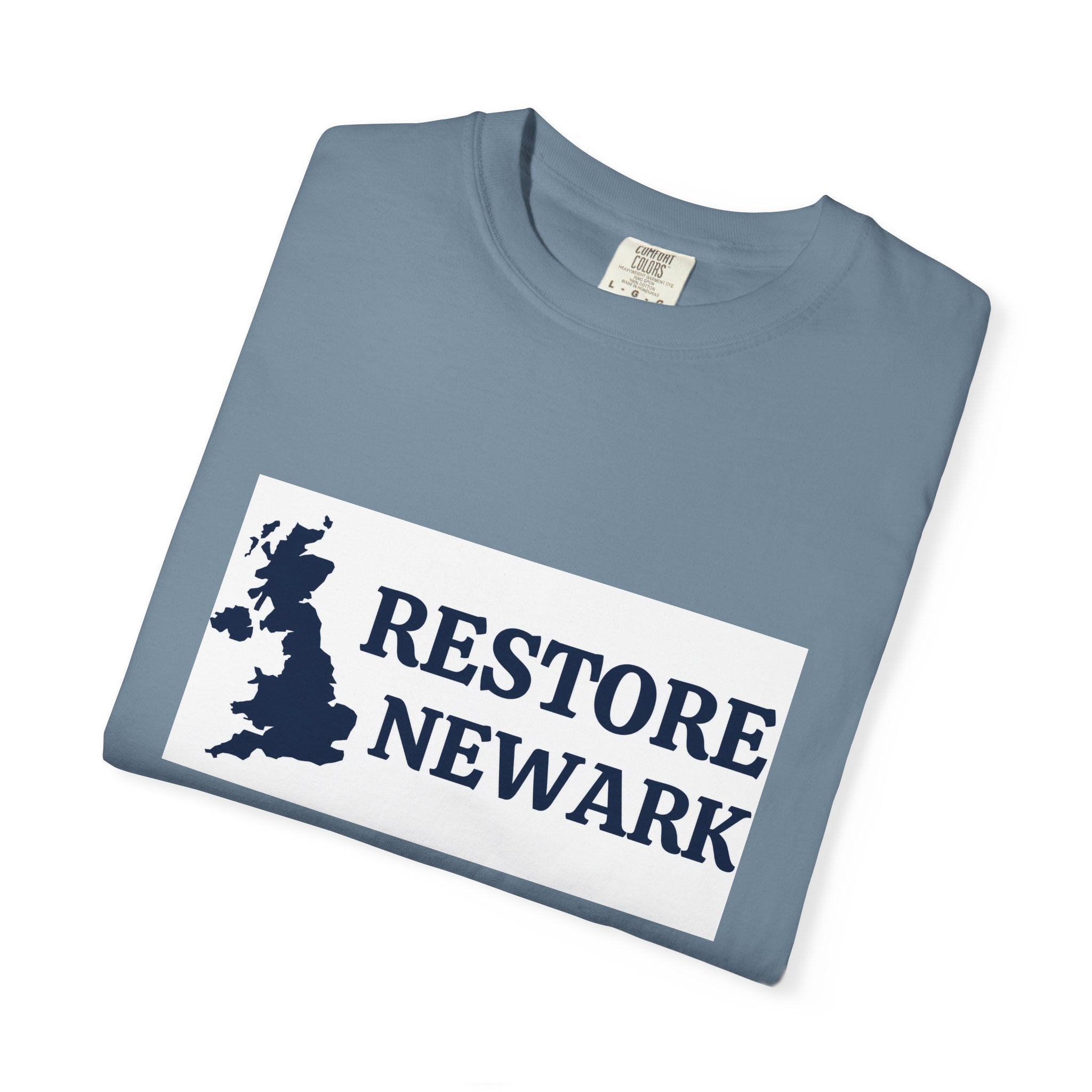Restore Newark T-Shirt — UK Map Graphic City Pride Tee